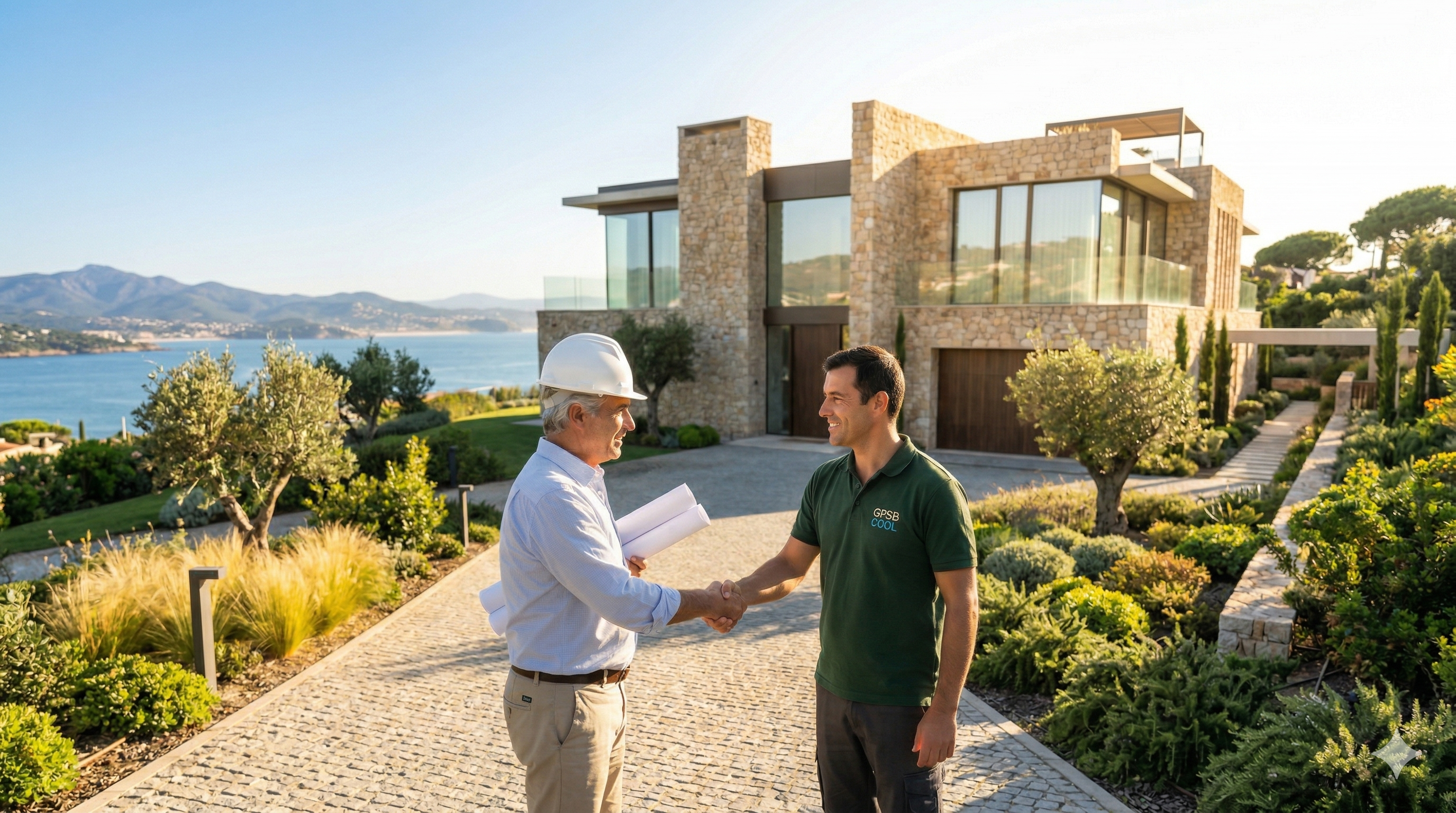 Técnico GSPB Cool com engenheiro em obra premium — Cascais